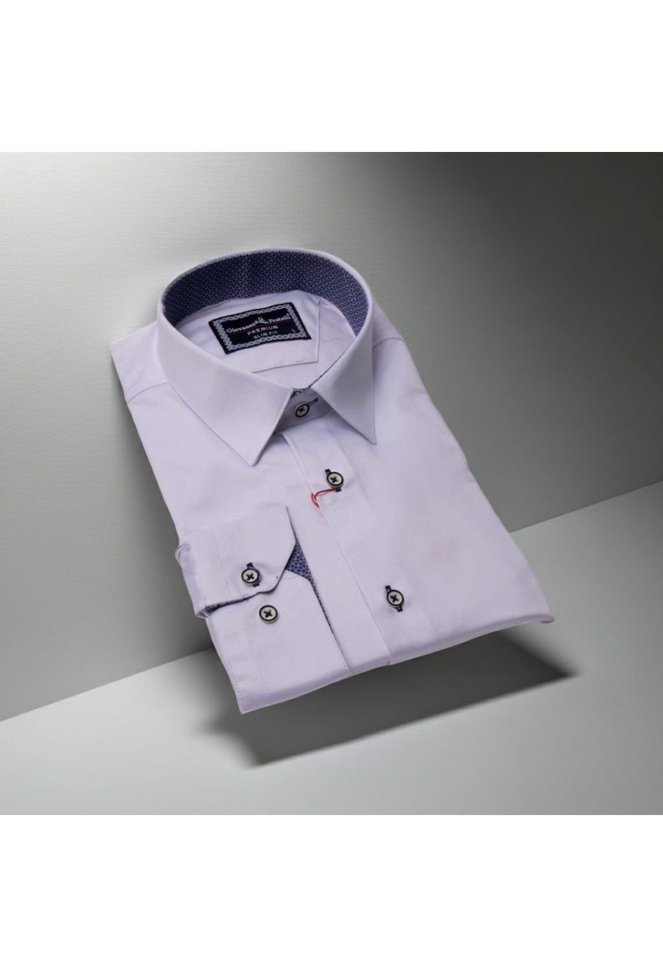 Slim Fit Uzun Kol Düz Renk Saten Erkek Gömlek 3GMK317090031 - Giovanni Fratelli