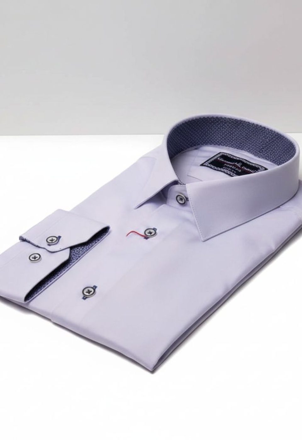 Slim Fit Uzun Kol Düz Renk Saten Erkek Gömlek 3GMK317090031 Slim Fit Uzun Kol Düz Renk Saten Erkek Gömlek 3GMK317090031
