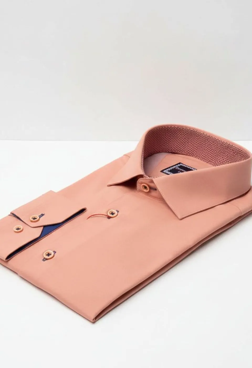 Slim Fit Uzun Kol Düz Renk Saten Erkek Gömlek 3GMK317090033