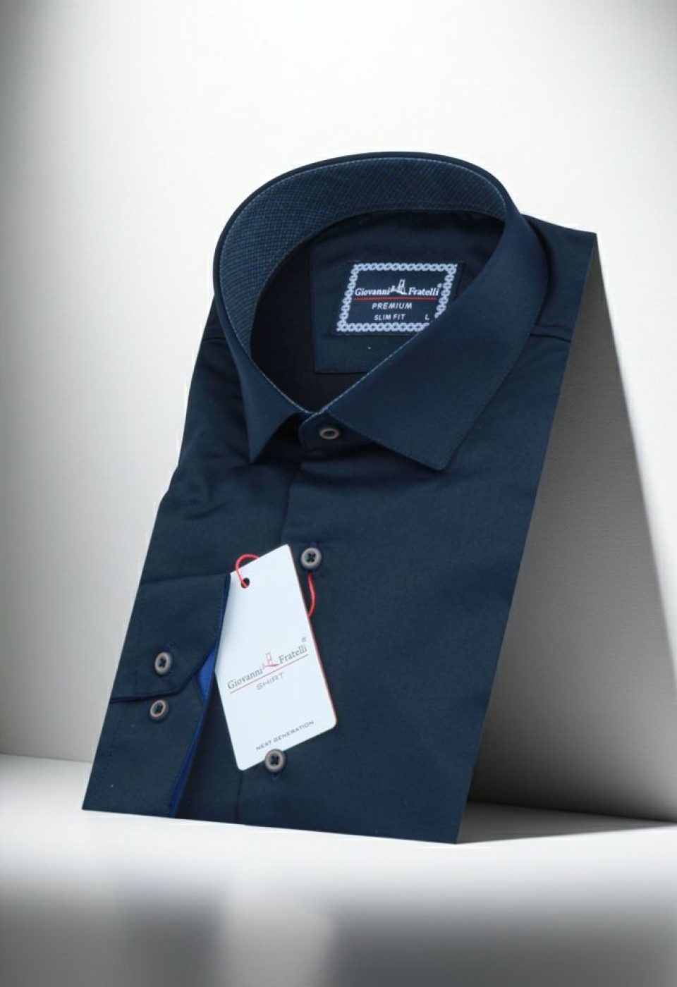 Slim Fit Uzun Kol Düz Renk Saten Erkek Gömlek 3GMK317090042