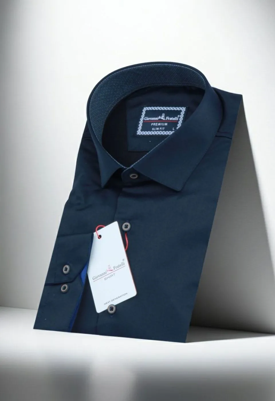 Slim Fit Uzun Kol Düz Renk Saten Erkek Gömlek 3GMK317090042