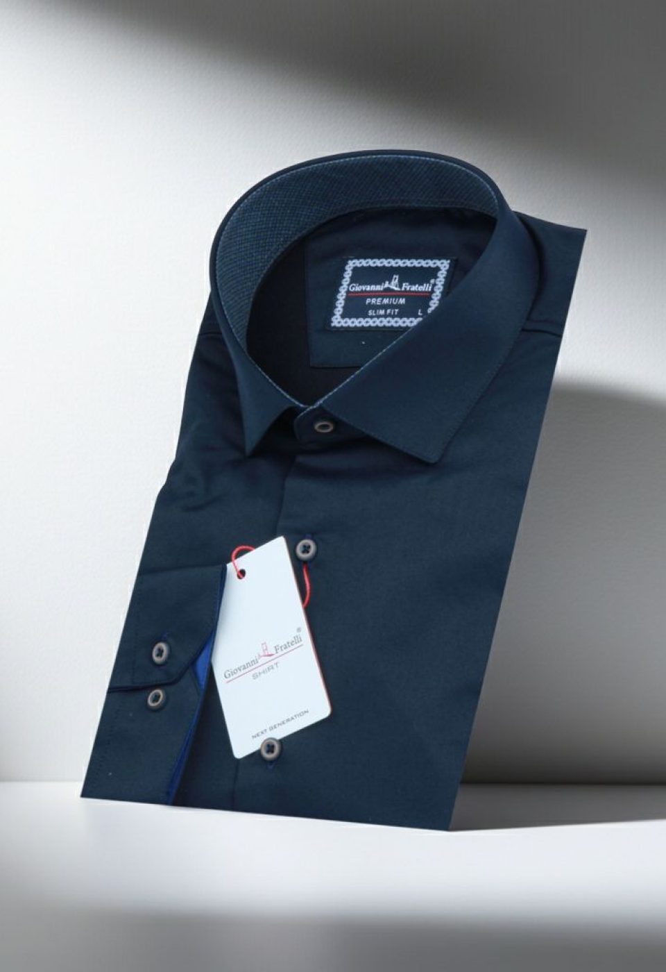 Slim Fit Uzun Kol Düz Renk Saten Erkek Gömlek 3GMK317090042 - Giovanni Fratelli