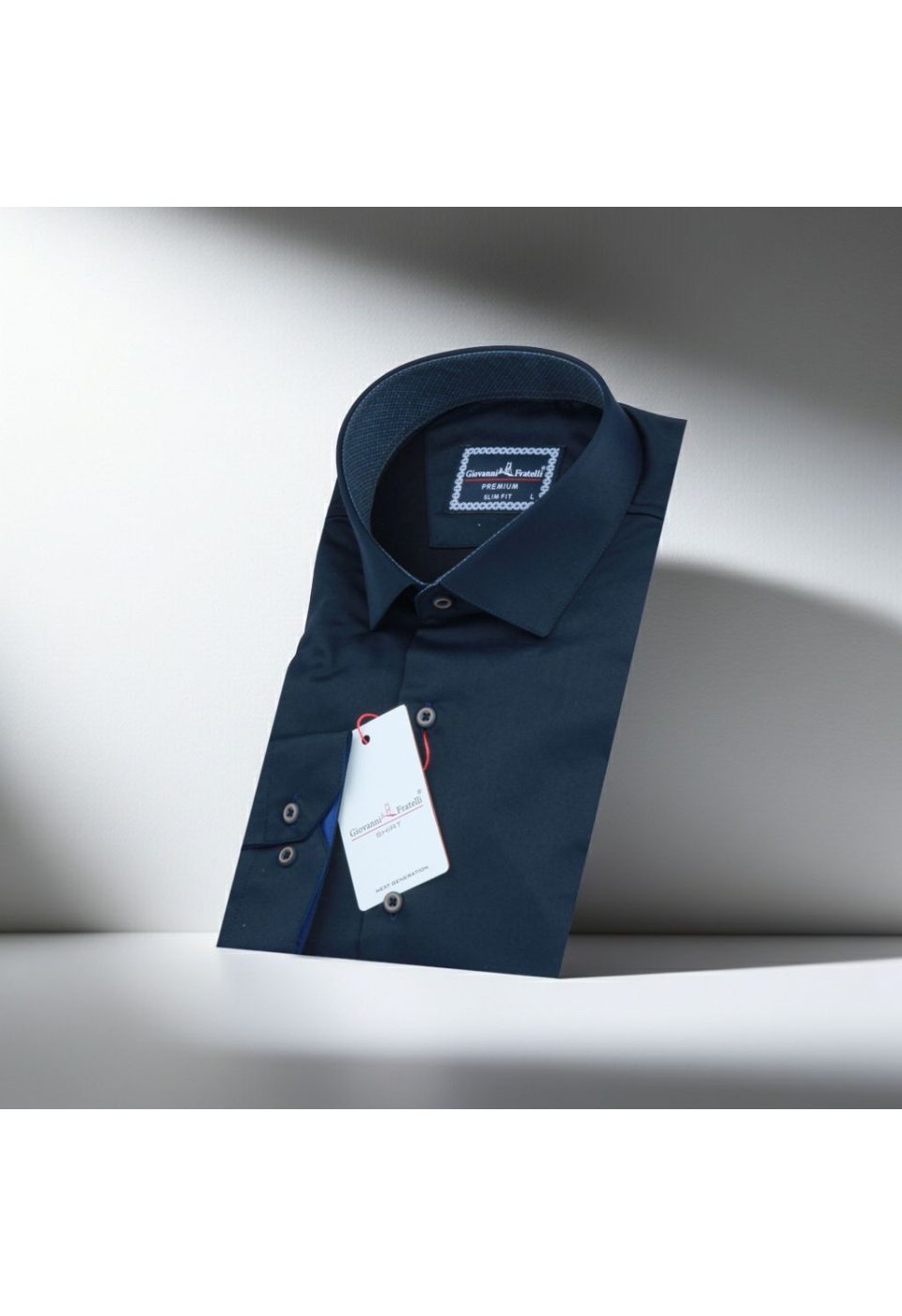 Slim Fit Uzun Kol Düz Renk Saten Erkek Gömlek 3GMK317090042 - Giovanni Fratelli