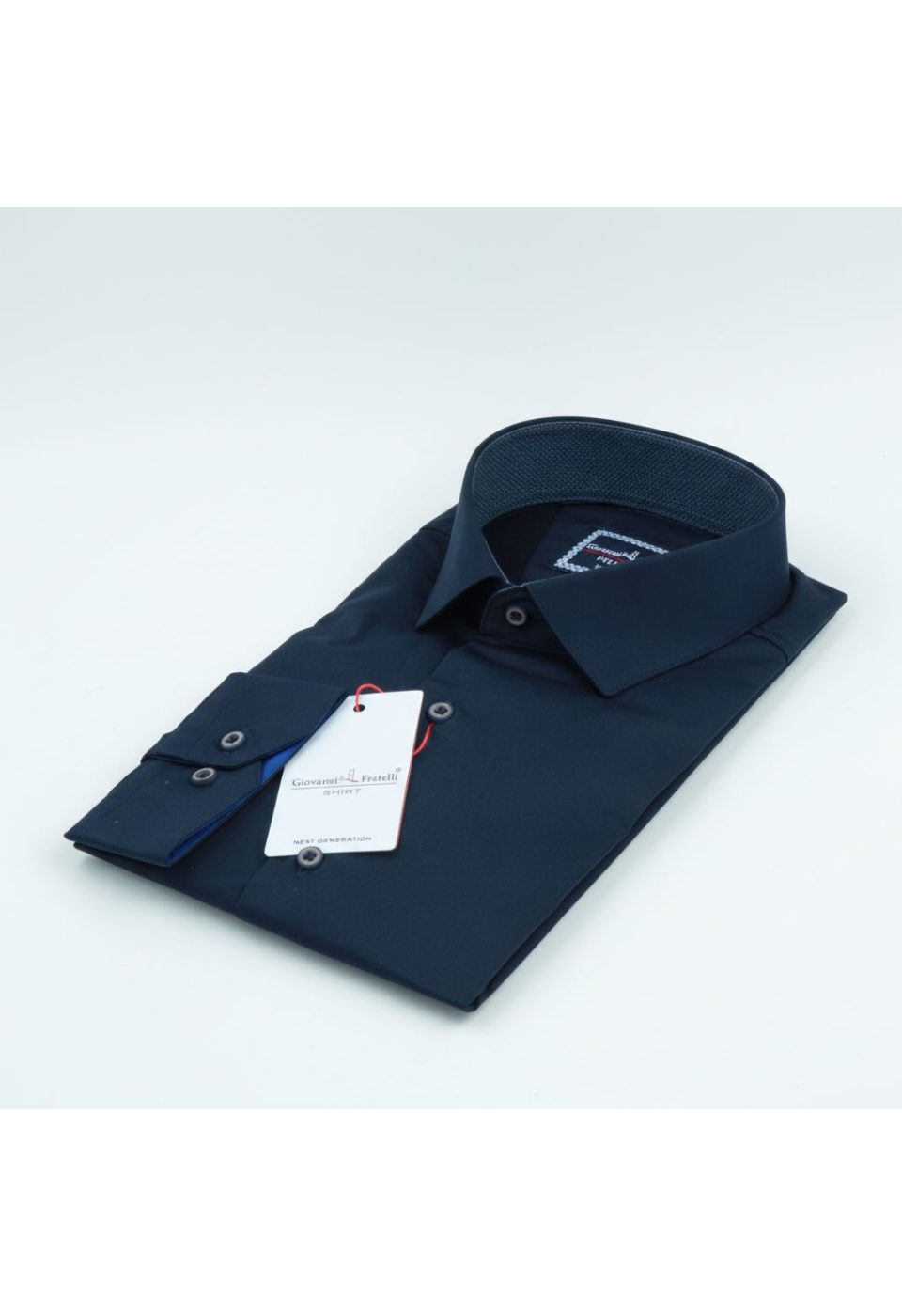 Slim Fit Uzun Kol Düz Renk Saten Erkek Gömlek 3GMK317090042 - Giovanni Fratelli