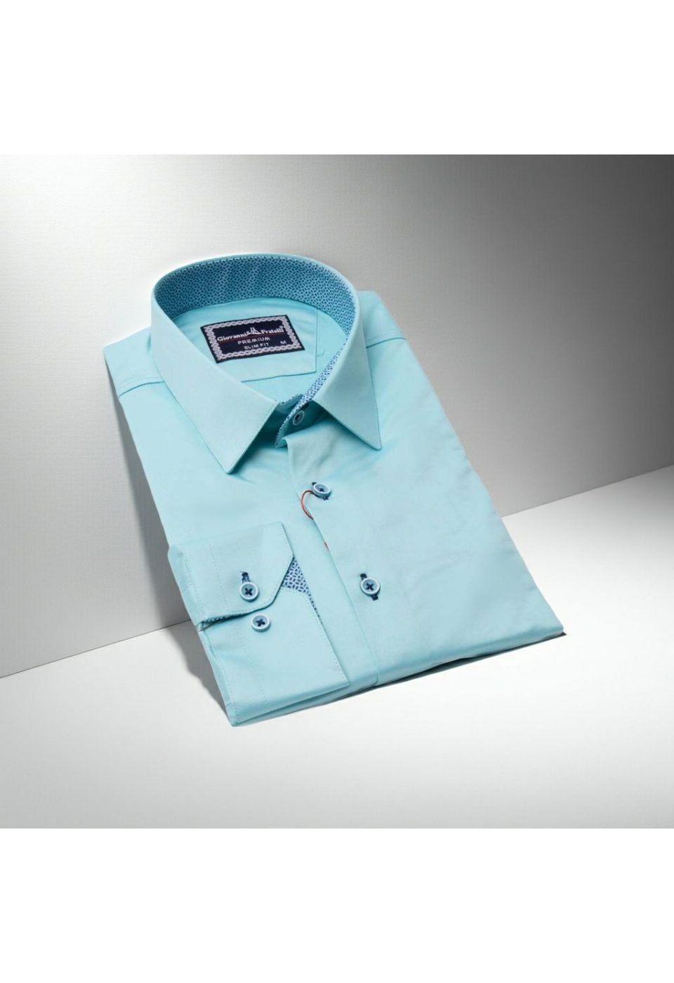 Slim Fit Uzun Kol Düz Renk Saten Erkek Gömlek 3GMK317090045 - Giovanni Fratelli
