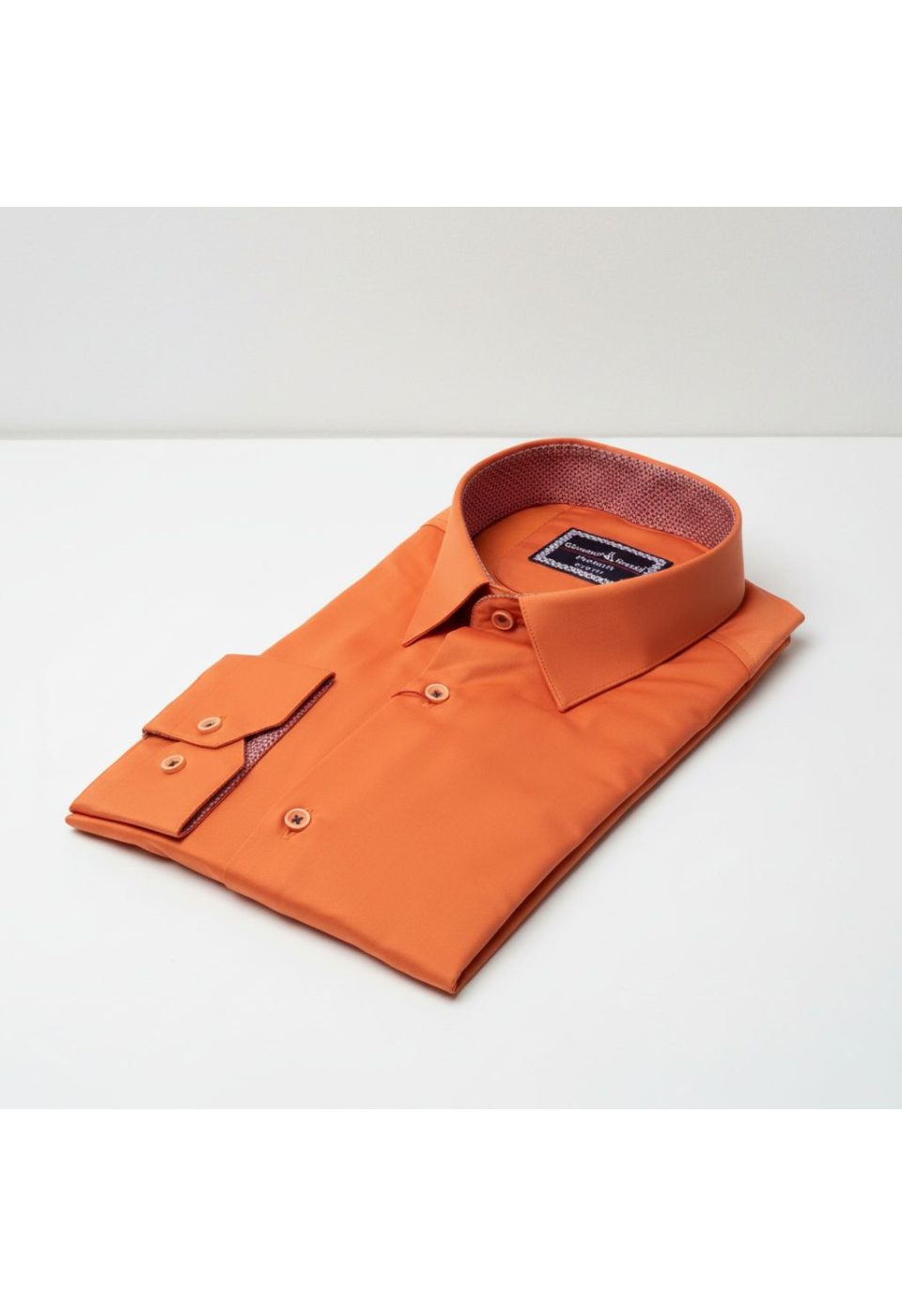 Slim Fit Uzun Kol Düz Renk Saten Erkek Gömlek 3GMK317090046 - Giovanni Fratelli