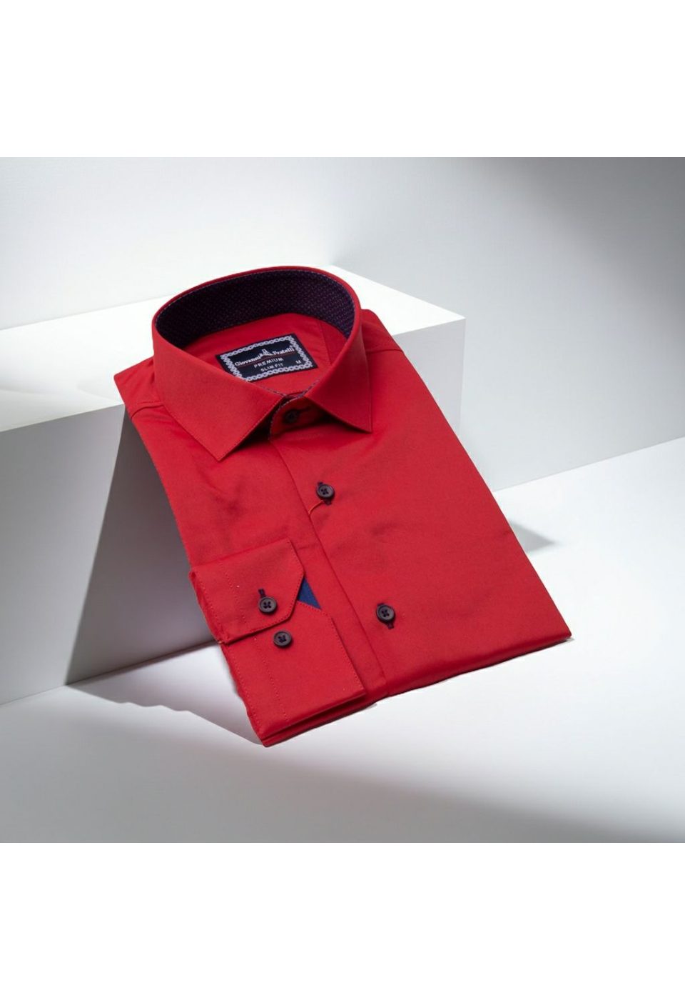 Slim Fit Uzun Kol Düz Renk Saten Erkek Gömlek 3GMK317090049 - Giovanni Fratelli