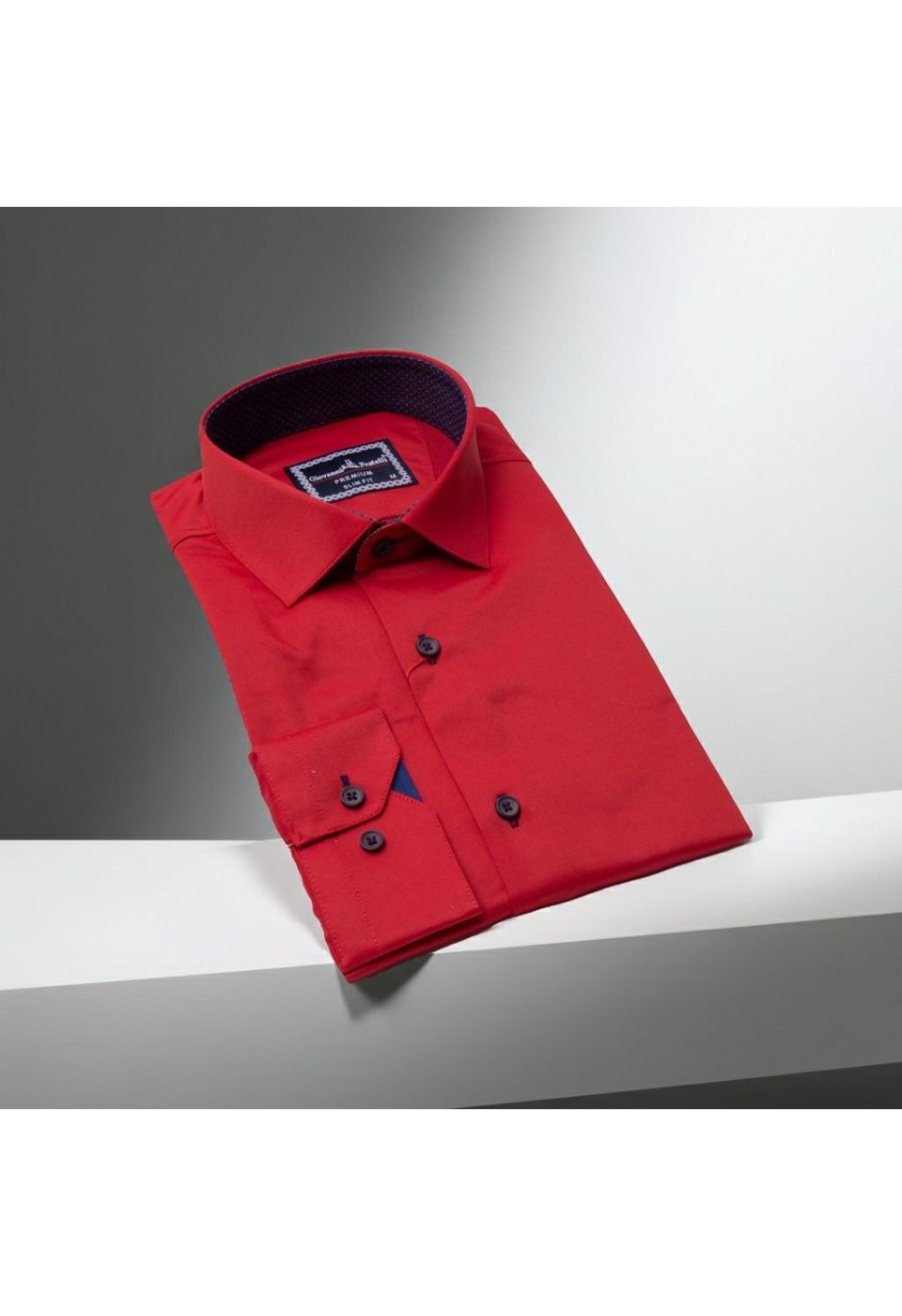 Slim Fit Uzun Kol Düz Renk Saten Erkek Gömlek 3GMK317090049 - Giovanni Fratelli