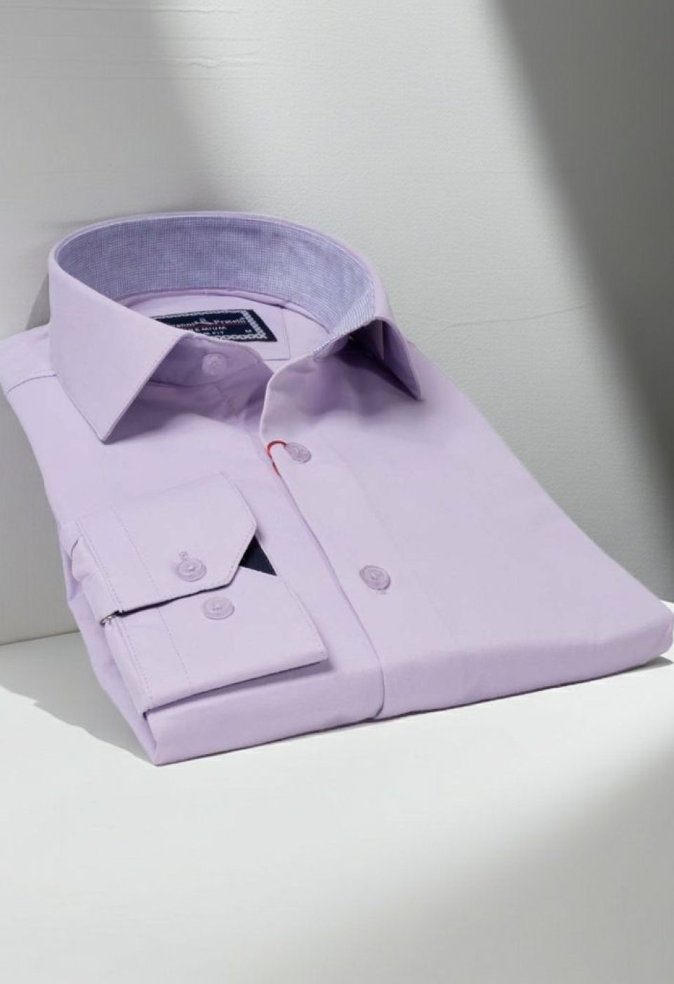 Slim Fit Uzun Kol Düz Renk Saten Erkek Gömlek 3GMK327091001