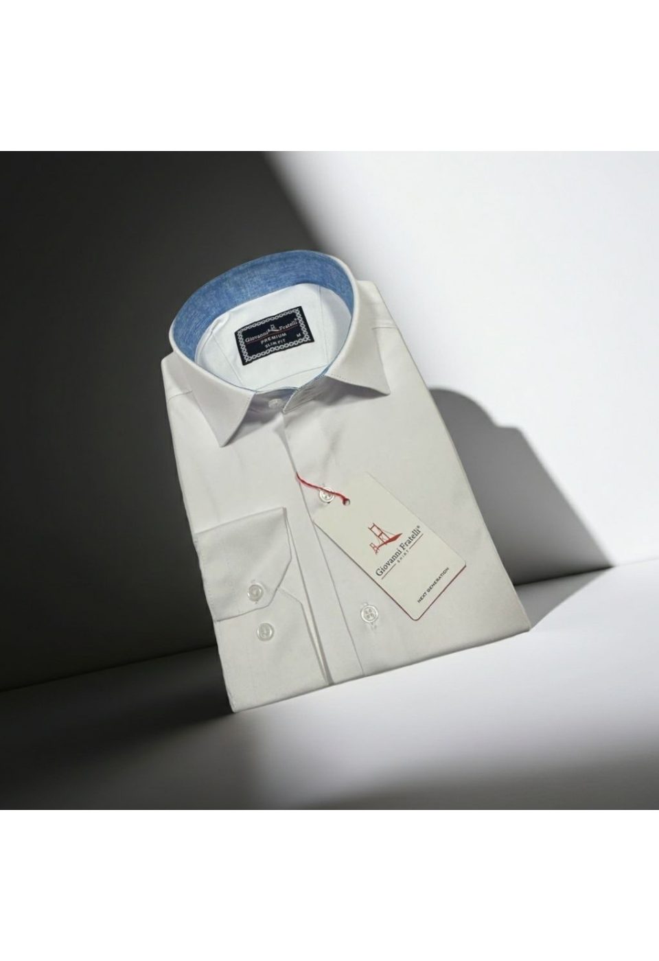 Slim Fit Uzun Kol Düz Renk Saten Erkek Gömlek 3GMK327091003 - Giovanni Fratelli