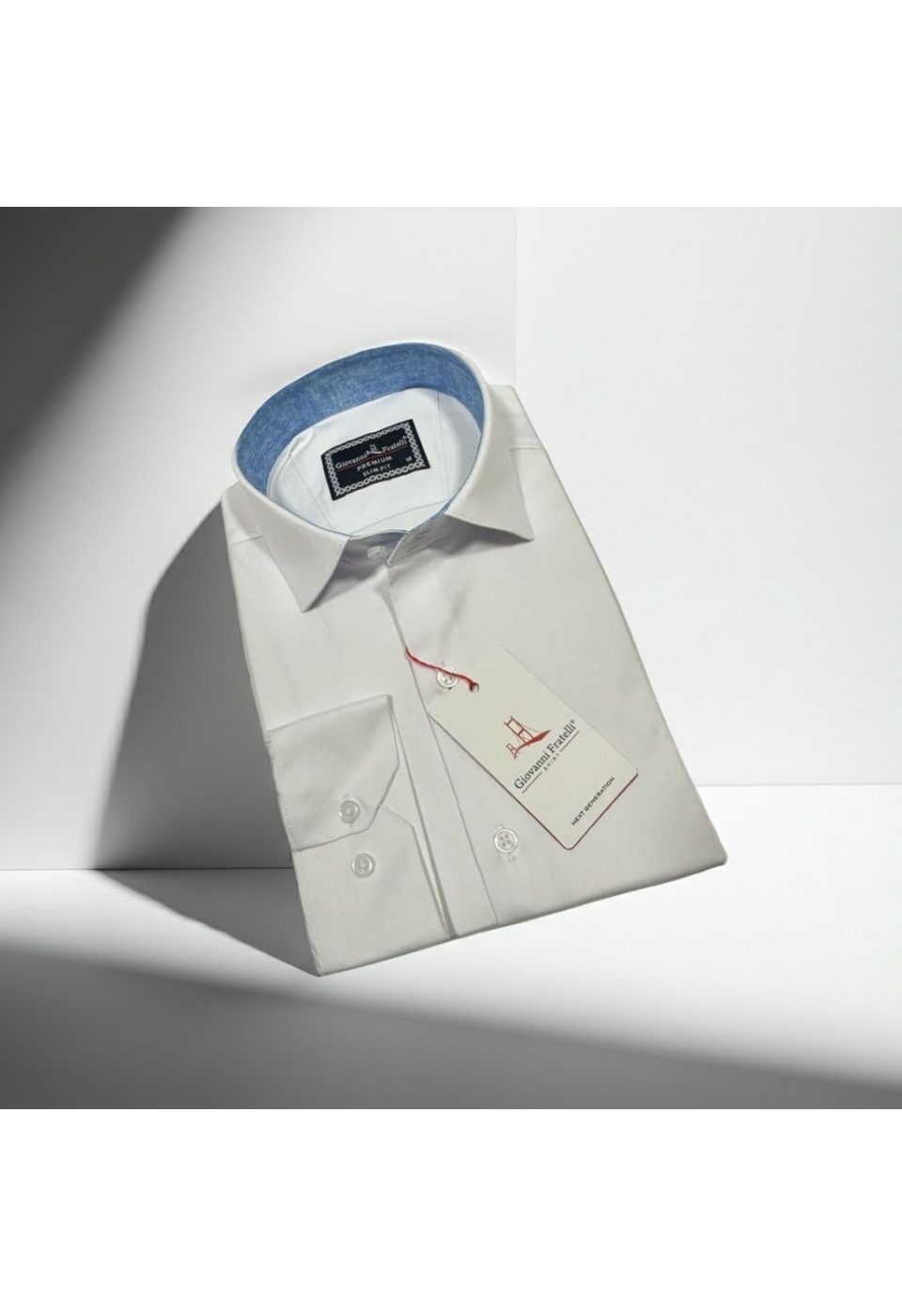 Slim Fit Uzun Kol Düz Renk Saten Erkek Gömlek 3GMK327091003 - Giovanni Fratelli