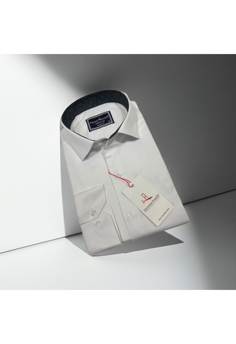 Slim Fit Uzun Kol Düz Renk Saten Erkek Gömlek 3GMK327091004 - Giovanni Fratelli