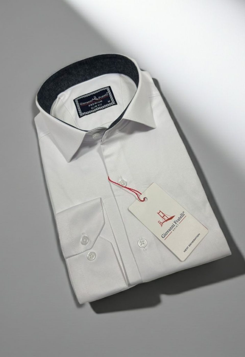 Slim Fit Uzun Kol Düz Renk Saten Erkek Gömlek 3GMK327091004 - Giovanni Fratelli