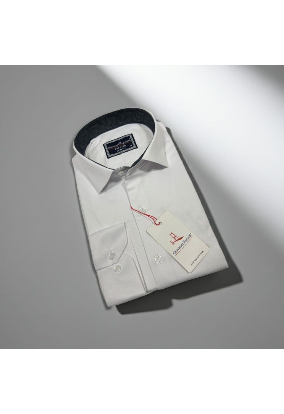 Slim Fit Uzun Kol Düz Renk Saten Erkek Gömlek 3GMK327091004 - Giovanni Fratelli