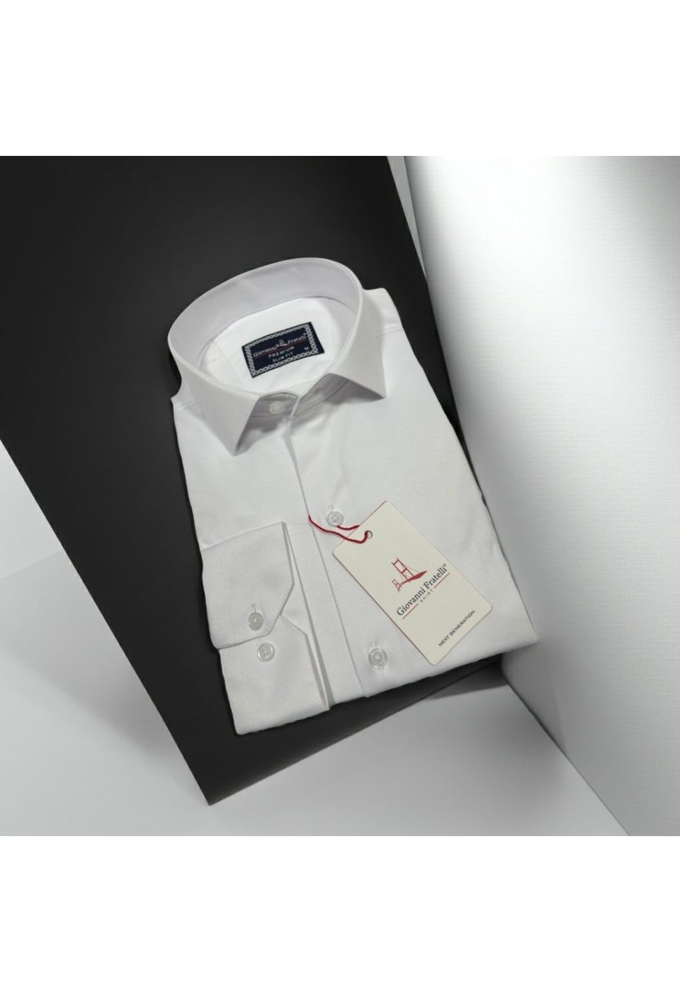 Slim Fit Uzun Kol Düz Renk Saten Erkek Gömlek 3GMK327091005 - Giovanni Fratelli