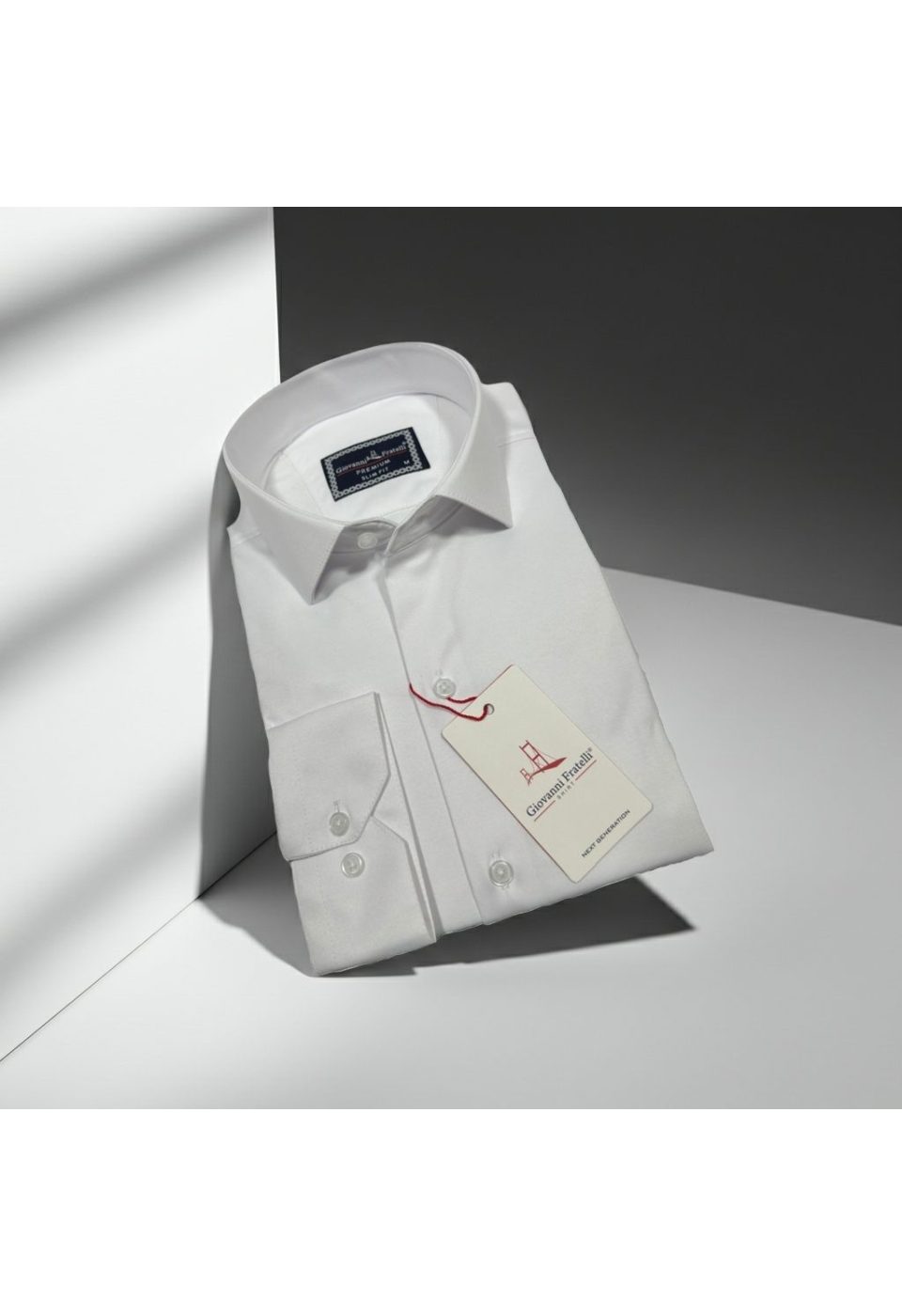 Slim Fit Uzun Kol Düz Renk Saten Erkek Gömlek 3GMK327091005 - Giovanni Fratelli