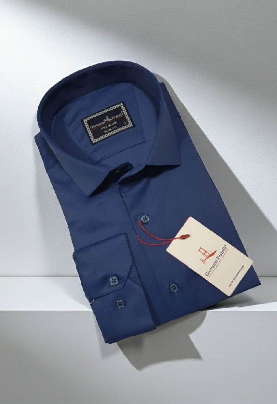 Slim Fit Uzun Kol Düz Renk Saten Erkek Gömlek 3GMK327091008