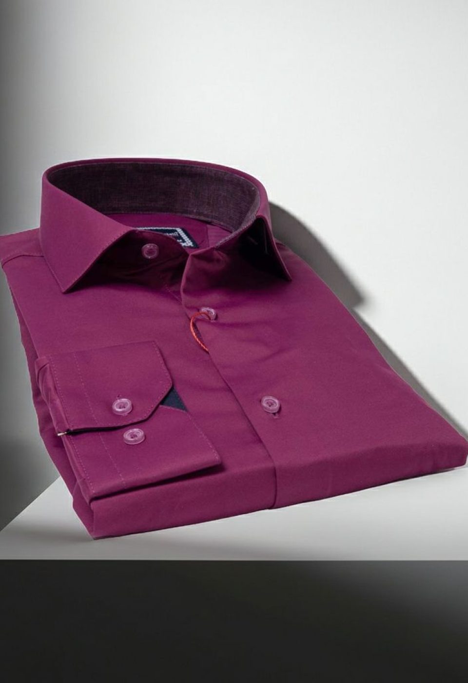 Slim Fit Uzun Kol Düz Renk Saten Erkek Gömlek 3GMK327091010 - Giovanni Fratelli