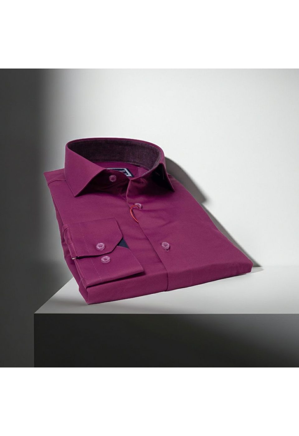 Slim Fit Uzun Kol Düz Renk Saten Erkek Gömlek 3GMK327091010 - Giovanni Fratelli