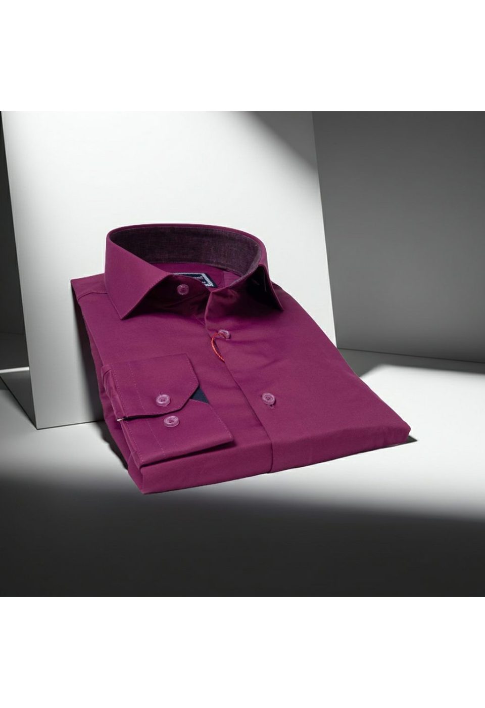 Slim Fit Uzun Kol Düz Renk Saten Erkek Gömlek 3GMK327091010 - Giovanni Fratelli