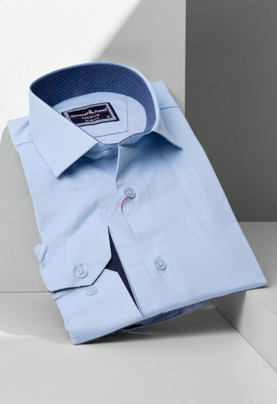 Slim Fit Uzun Kol Düz Renk Saten Erkek Gömlek 3GMK327091011
