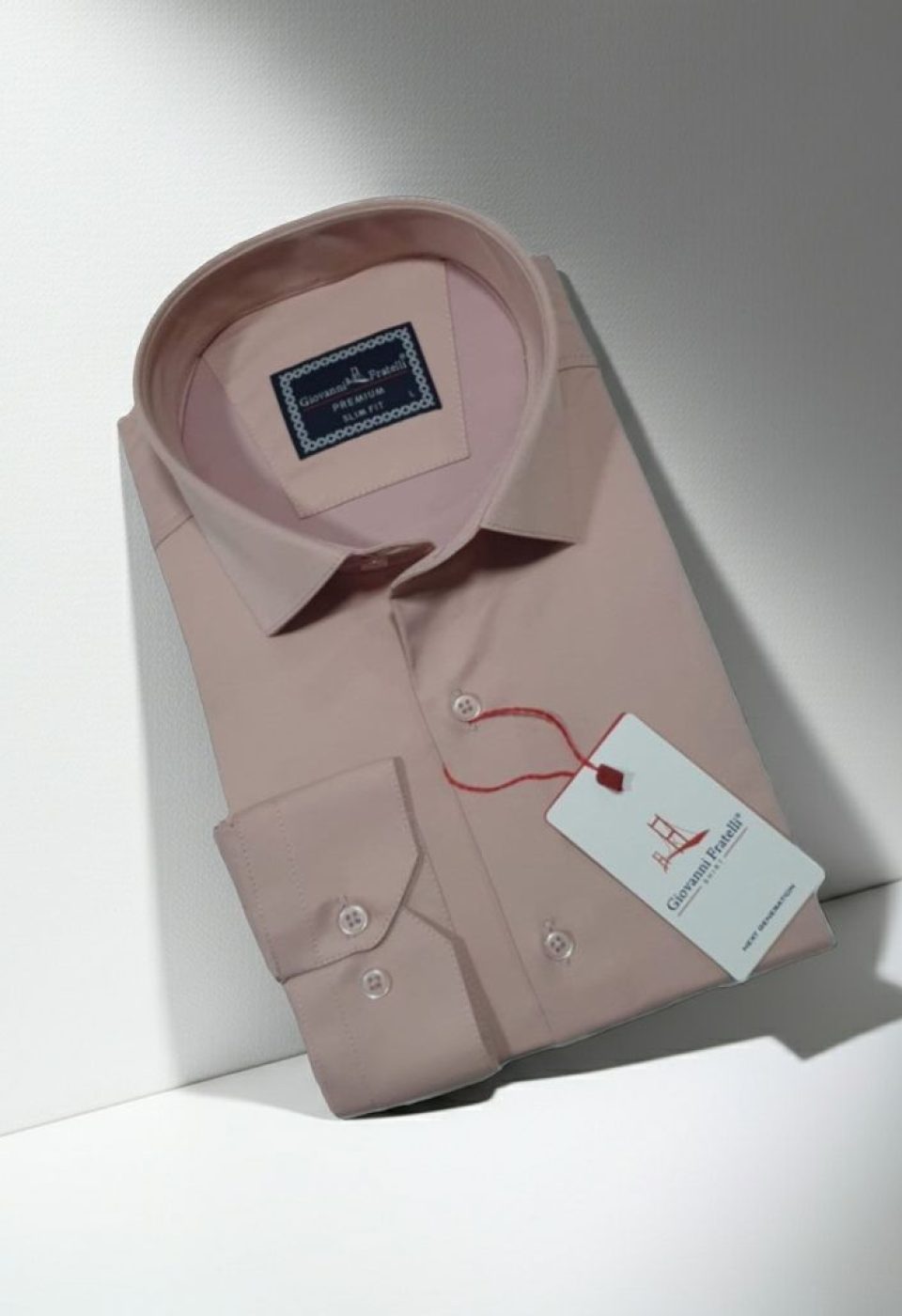 Slim Fit Uzun Kol Düz Renk Saten Erkek Gömlek 3GMK327091012