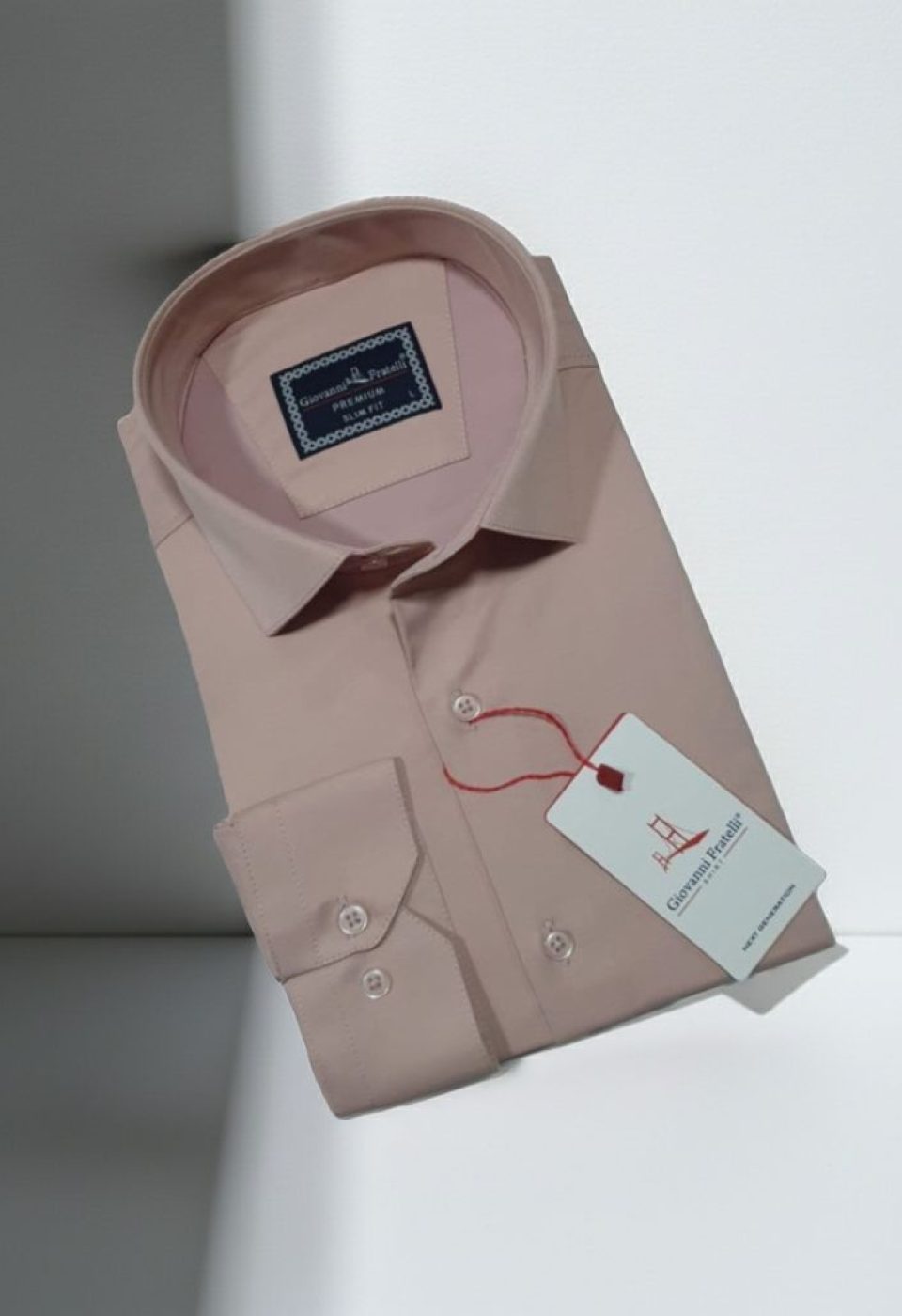 Slim Fit Uzun Kol Düz Renk Saten Erkek Gömlek 3GMK327091012