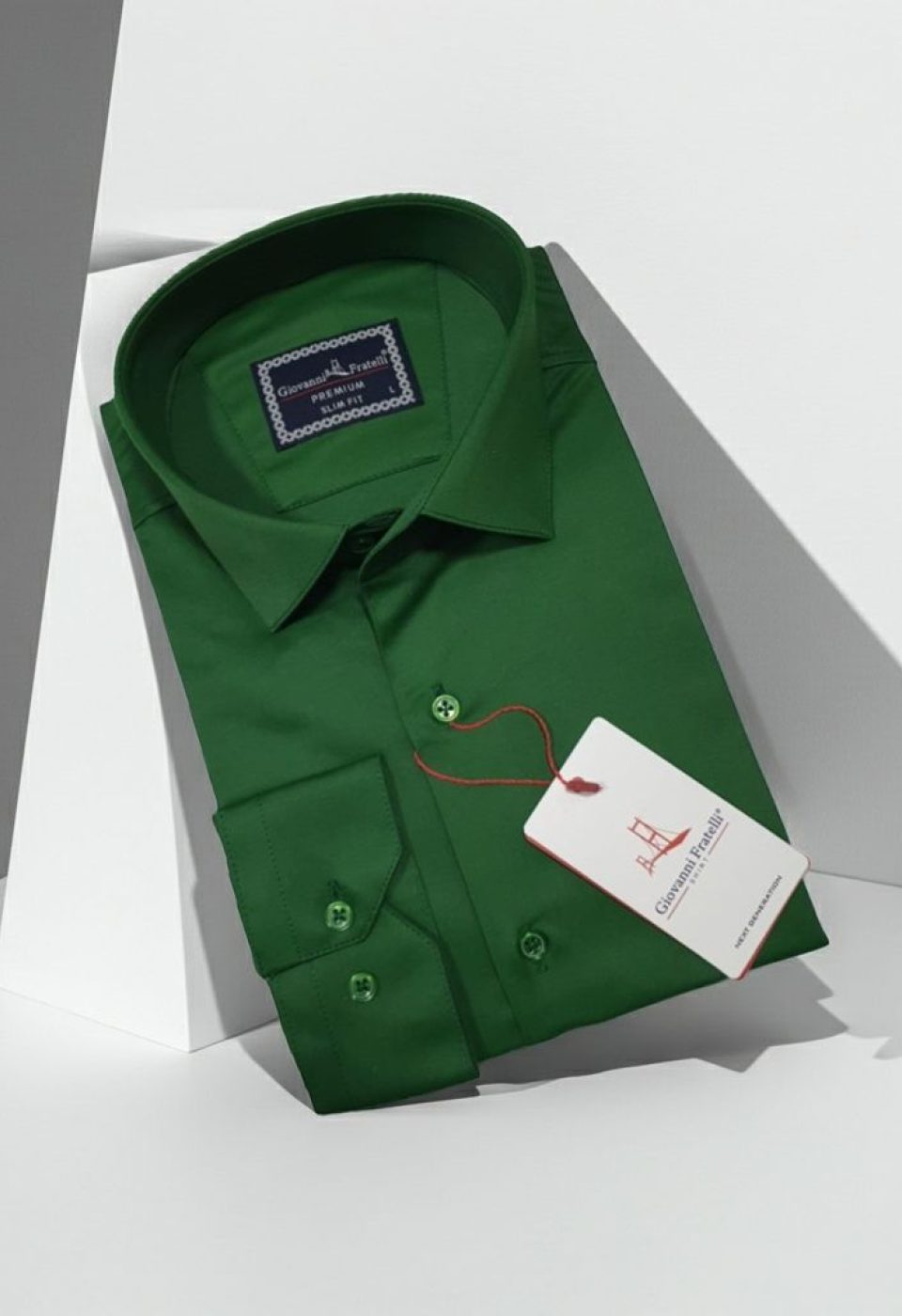 Slim Fit Uzun Kol Düz Renk Saten Erkek Gömlek 3GMK327091014