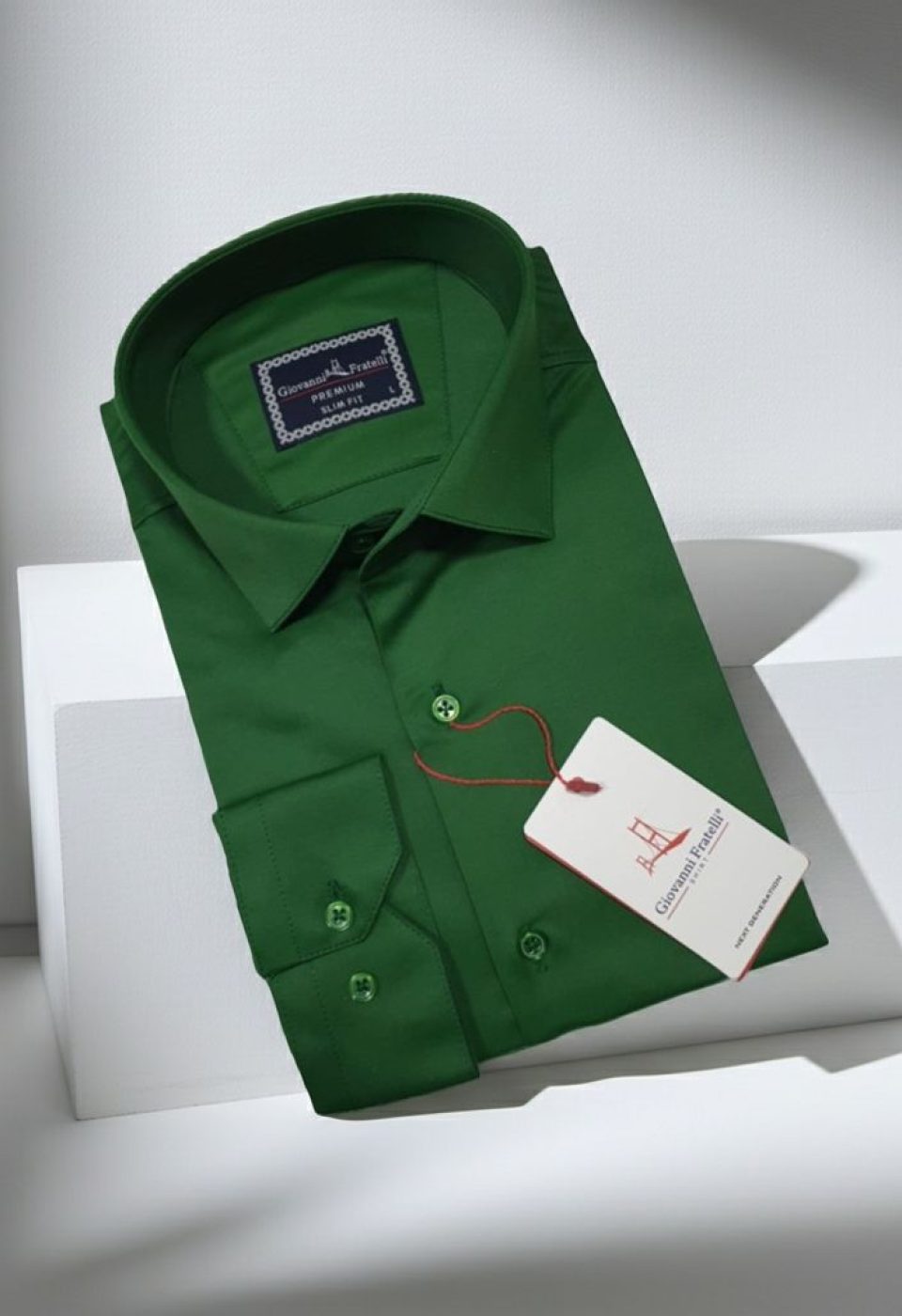 Slim Fit Uzun Kol Düz Renk Saten Erkek Gömlek 3GMK327091014
