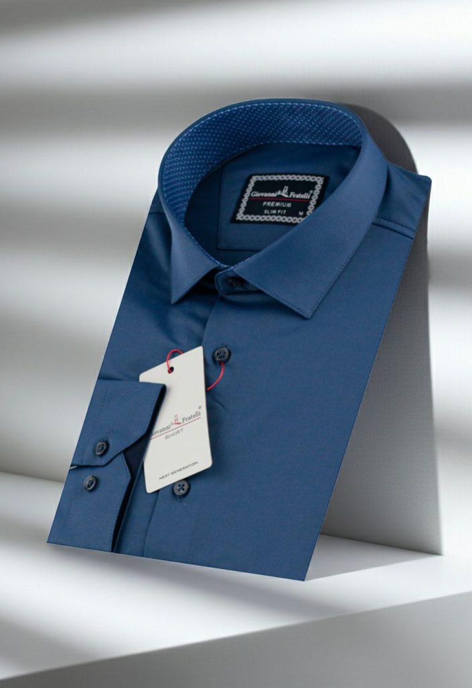 Slim Fit Uzun Kol Düz Renk Saten Erkek Gömlek 3GMK327091016