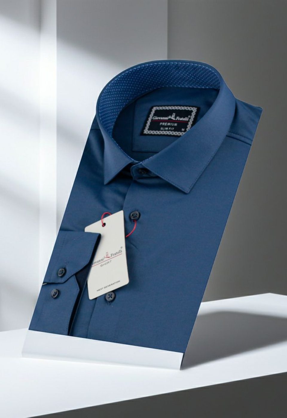Slim Fit Uzun Kol Düz Renk Saten Erkek Gömlek 3GMK327091016