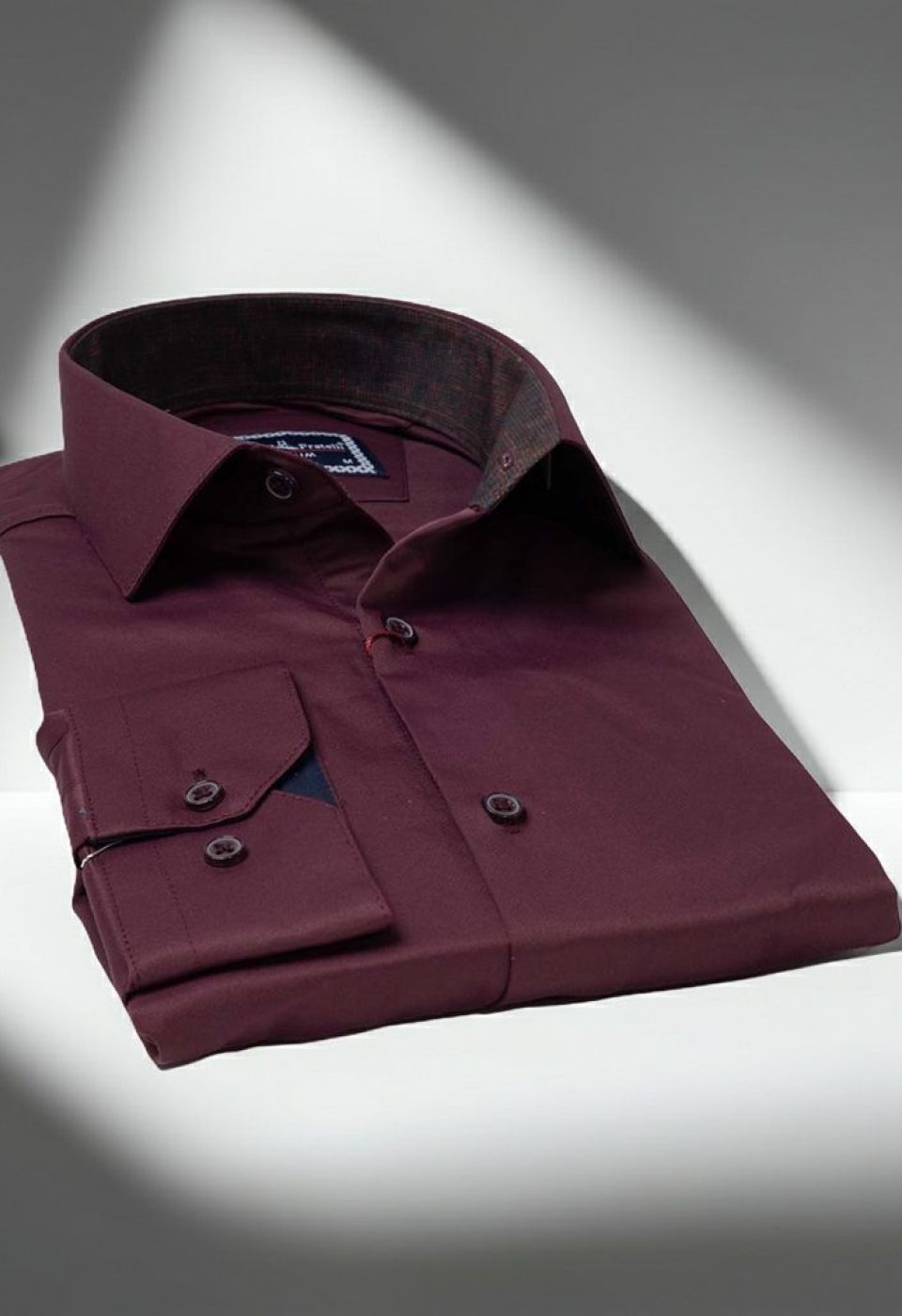 Slim Fit Uzun Kol Düz Renk Saten Erkek Gömlek 3GMK327091018
