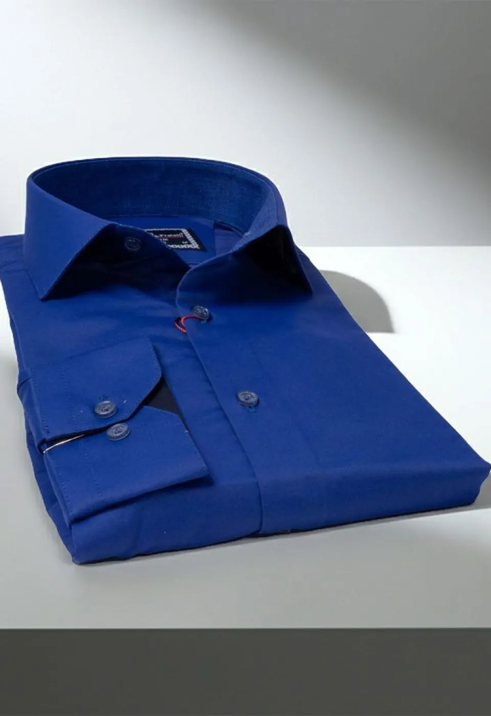 Slim Fit Uzun Kol Düz Renk Saten Erkek Gömlek 3GMK327091020