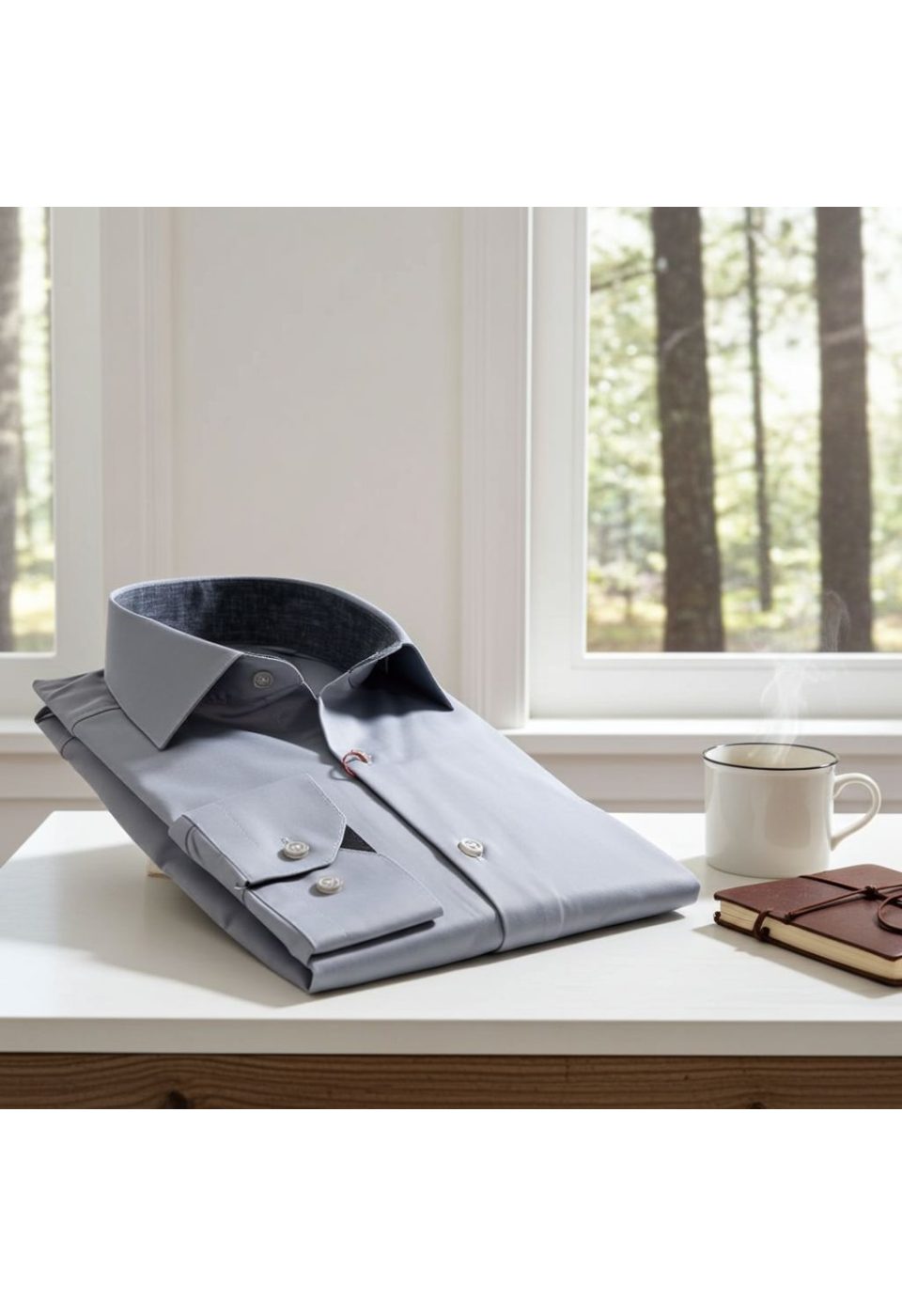 Slim Fit Uzun Kol Düz Renk Saten Erkek Gömlek 3GMK327091021 - Giovanni Fratelli