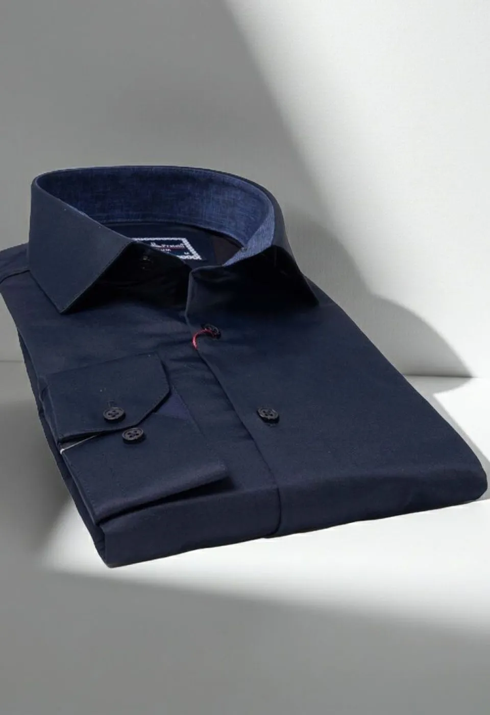 Slim Fit Uzun Kol Düz Renk Saten Erkek Gömlek 3GMK327091023