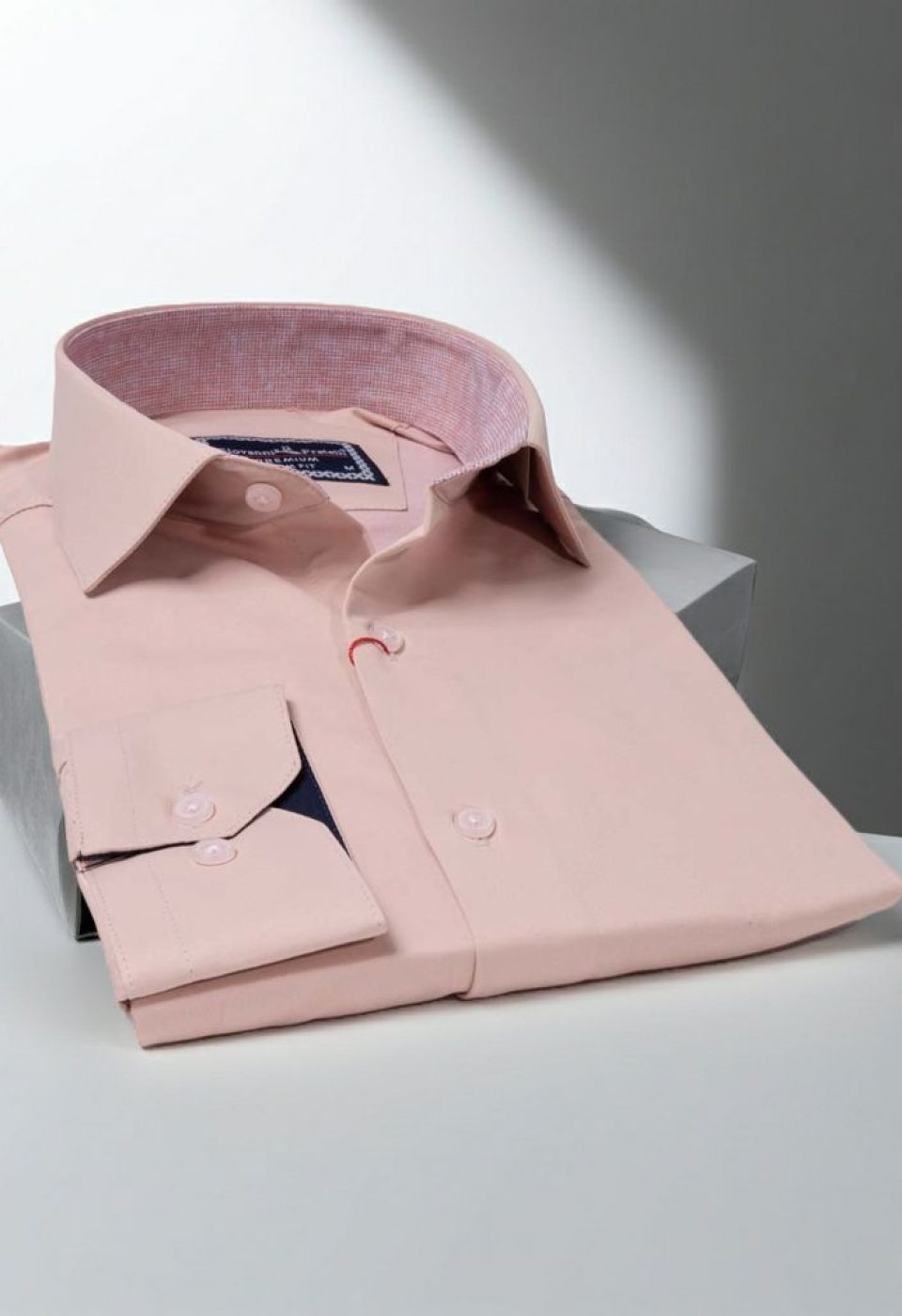 Slim Fit Uzun Kol Düz Renk Saten Erkek Gömlek 3GMK327091024 - Giovanni Fratelli