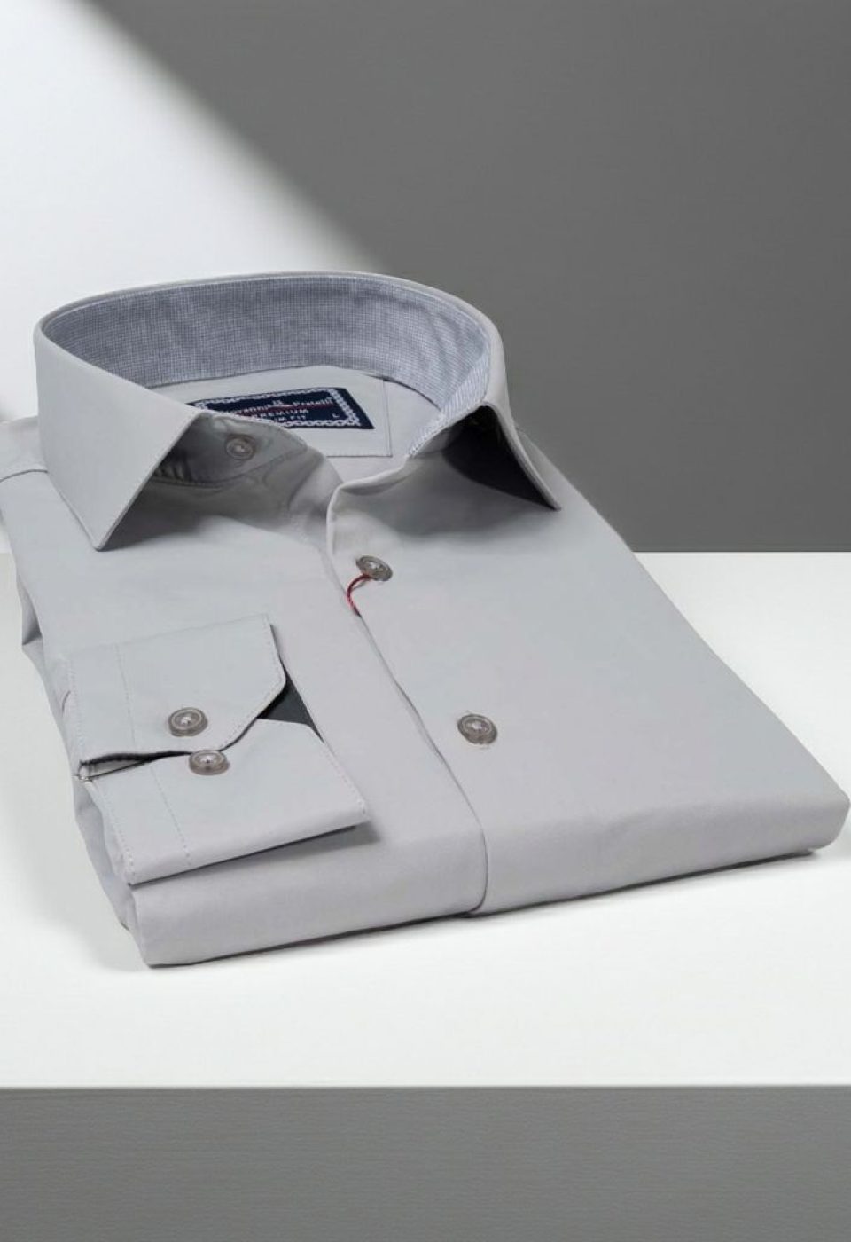 Slim Fit Uzun Kol Düz Renk Saten Erkek Gömlek 3GMK327091025