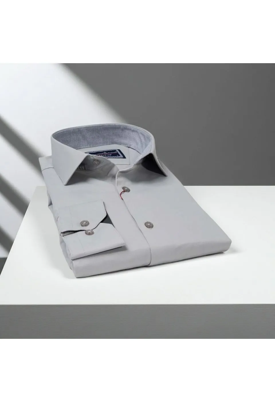 Slim Fit Uzun Kol Düz Renk Saten Erkek Gömlek 3GMK327091025 - Giovanni Fratelli