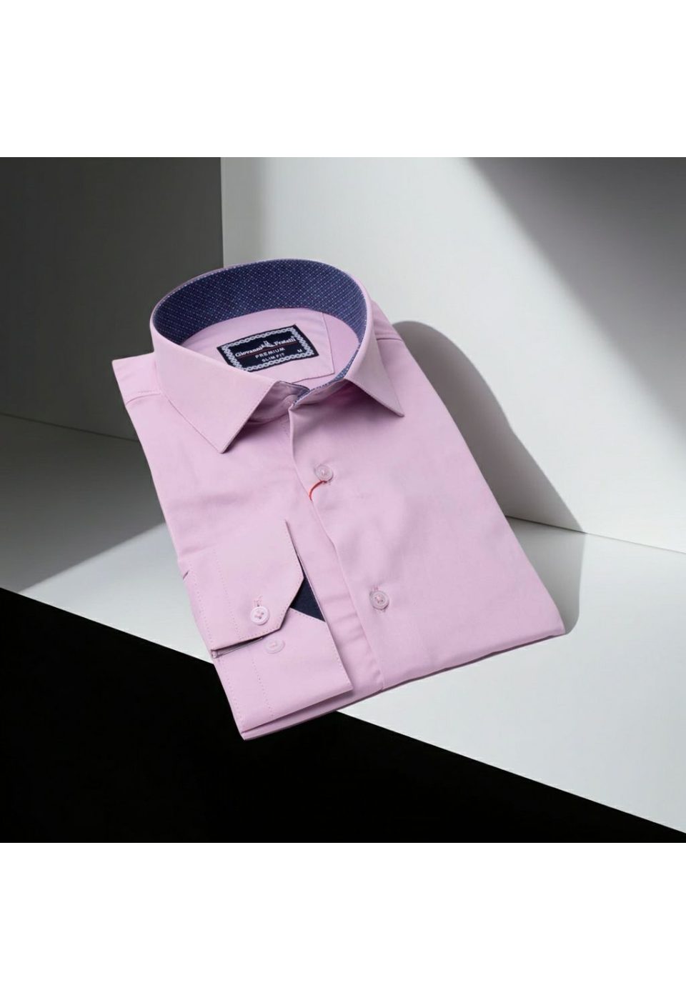 7091 CR SATIN 026 Slim Fit Uzun Kol Düz Renk Saten Erkek Gömlek 3GMK327091026 - Giovanni Fratelli