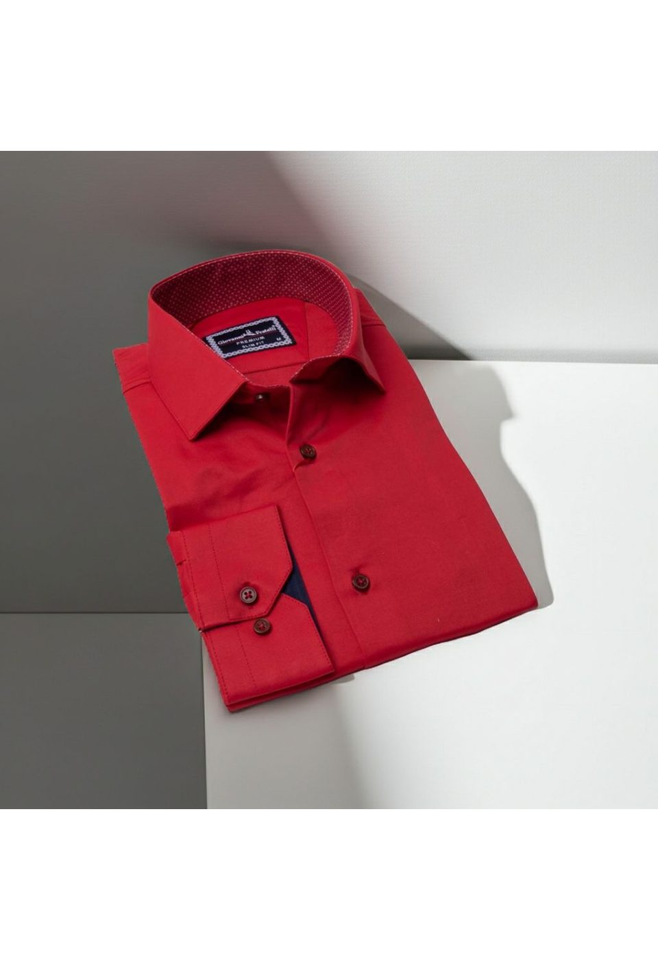 Slim Fit Uzun Kol Düz Renk Saten Erkek Gömlek 3GMK327091029 - Giovanni Fratelli