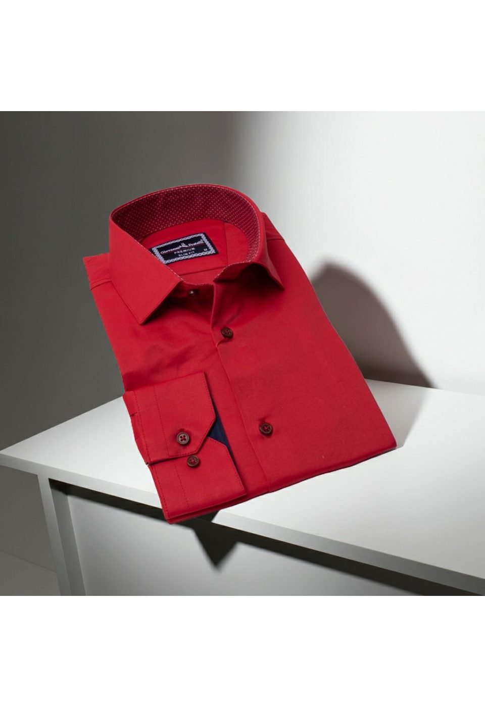 Slim Fit Uzun Kol Düz Renk Saten Erkek Gömlek 3GMK327091029 - Giovanni Fratelli