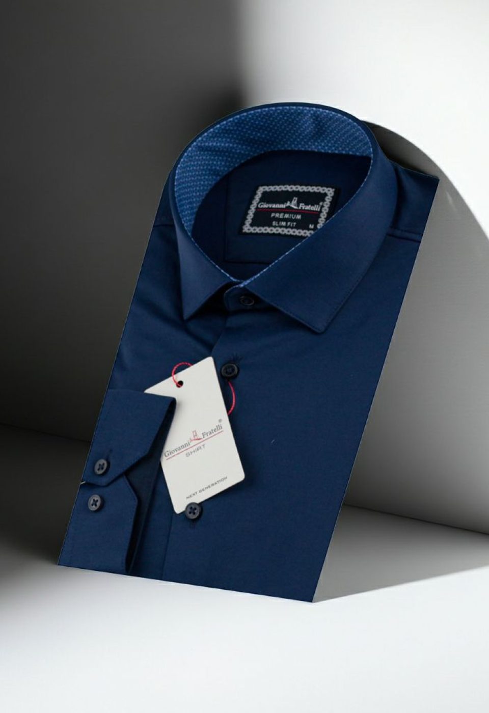 Slim Fit Uzun Kol Düz Renk Saten Erkek Gömlek 3GMK327091033
