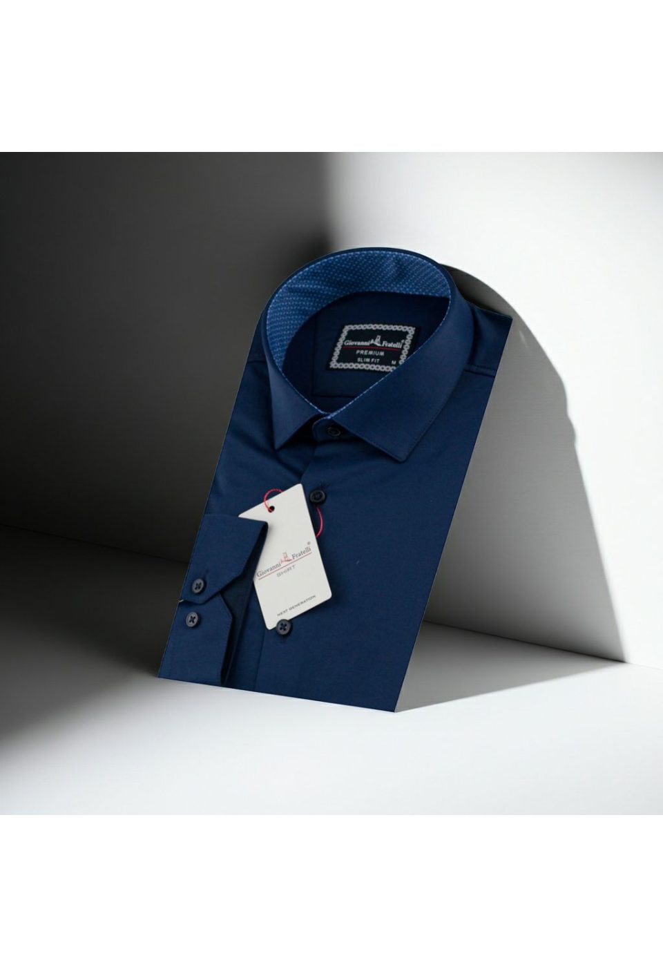 7091 CR SATIN 033 Slim Fit Uzun Kol Düz Renk Saten Erkek Gömlek 3GMK327091033 - Giovanni Fratelli