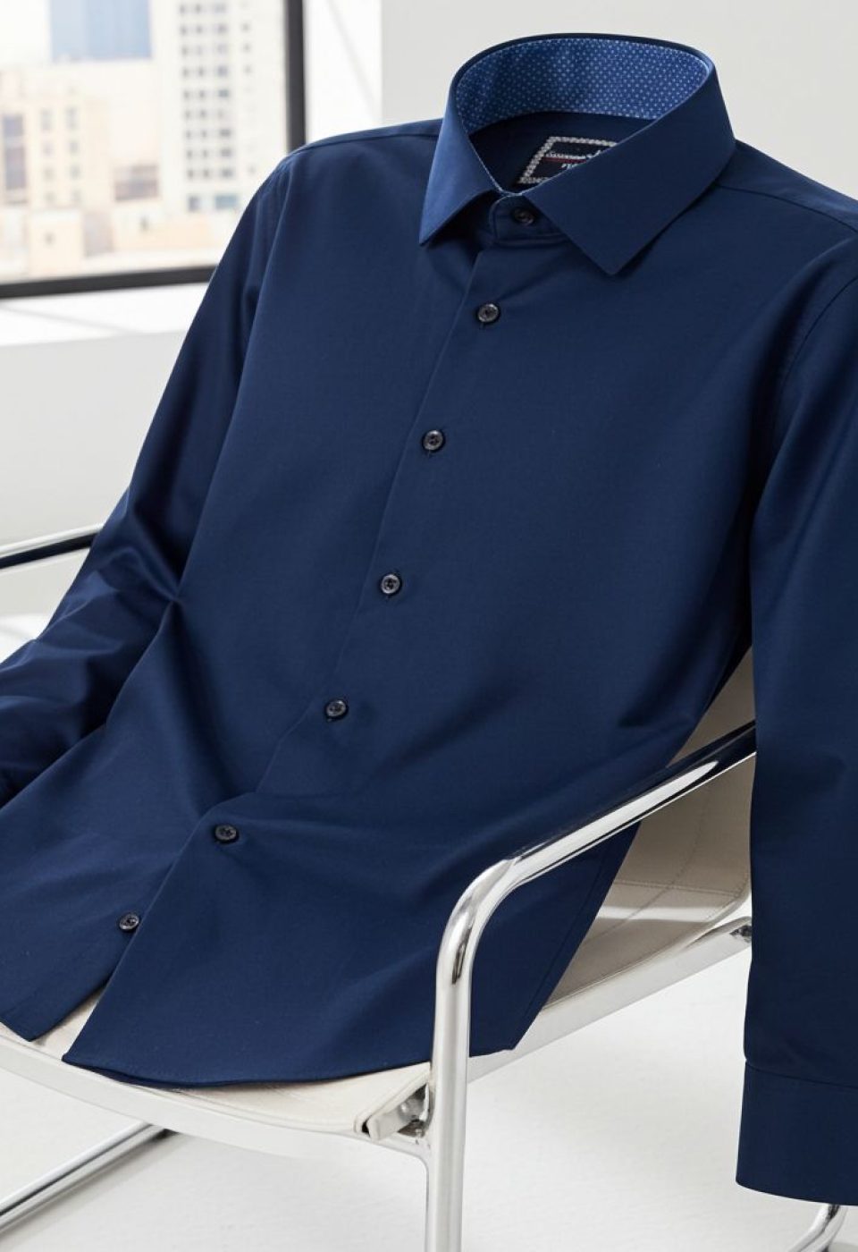 7091 CR SATIN 033 Slim Fit Uzun Kol Düz Renk Saten Erkek Gömlek 3GMK327091033 - Giovanni Fratelli