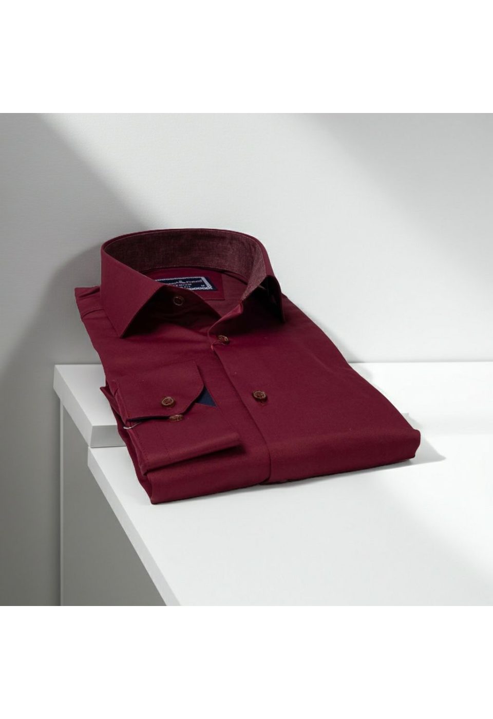 7091 CR SATIN 034 Slim Fit Uzun Kol Düz Renk Saten Erkek Gömlek 3GMK327091034 - Giovanni Fratelli