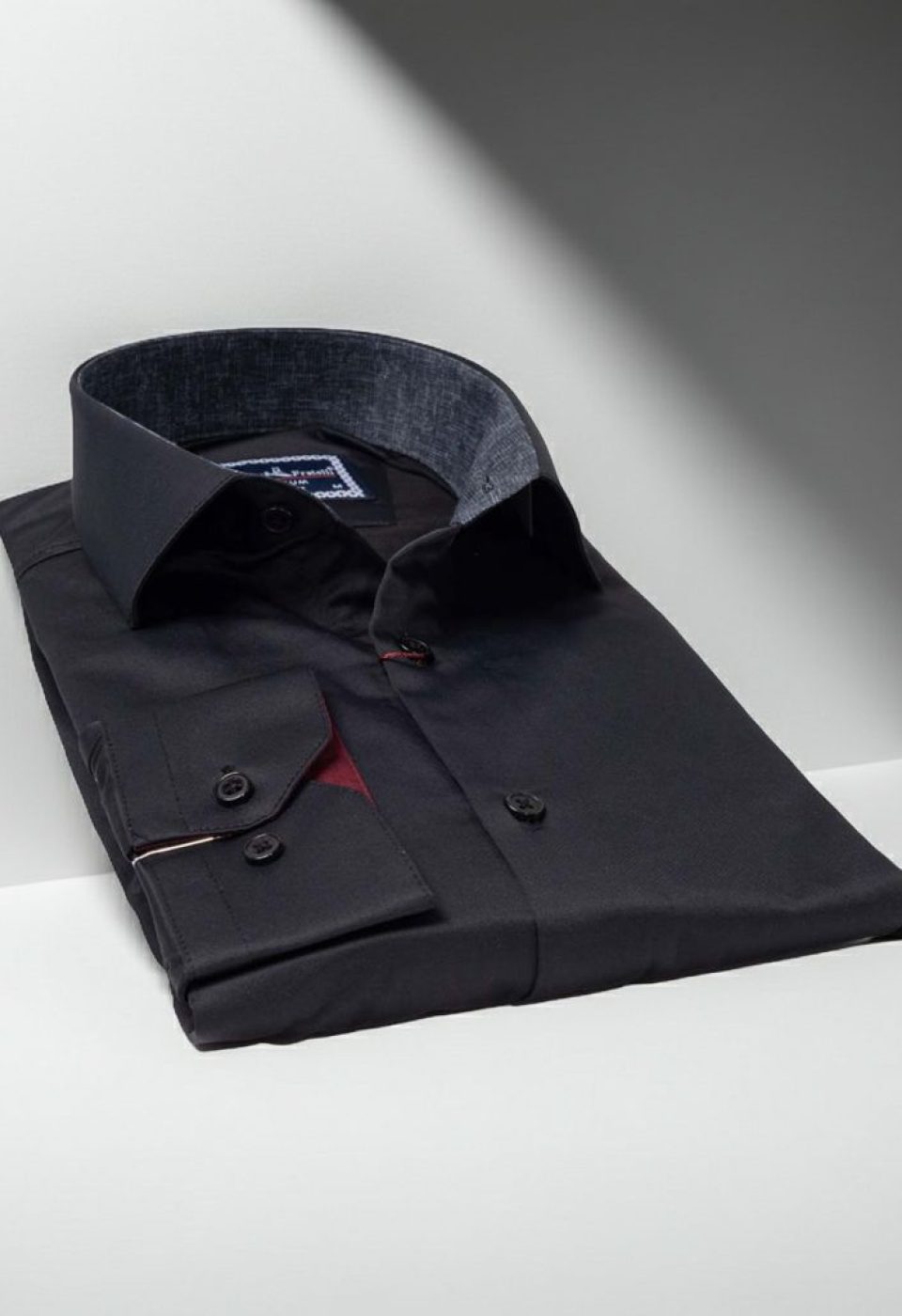 Slim Fit Uzun Kol Düz Renk Saten Erkek Gömlek 3GMK327091035