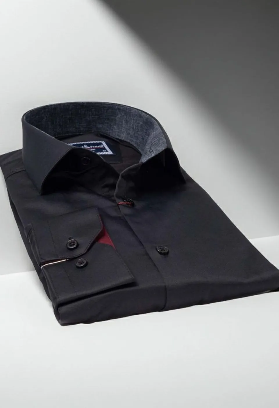 Slim Fit Uzun Kol Düz Renk Saten Erkek Gömlek 3GMK327091035