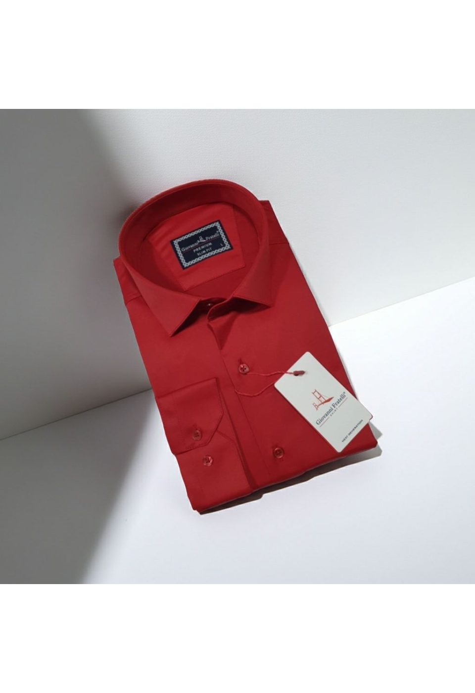 Slim Fit Uzun Kol Düz Renk Saten Erkek Gömlek 3GMK327091036 - Giovanni Fratelli