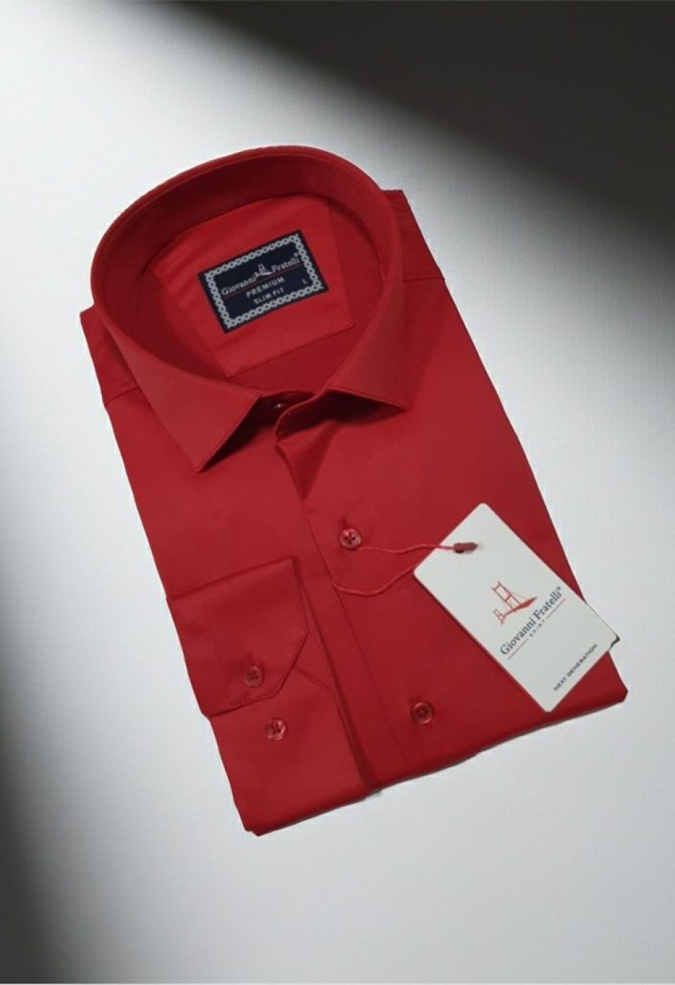 Slim Fit Uzun Kol Düz Renk Saten Erkek Gömlek 3GMK327091036 - Giovanni Fratelli