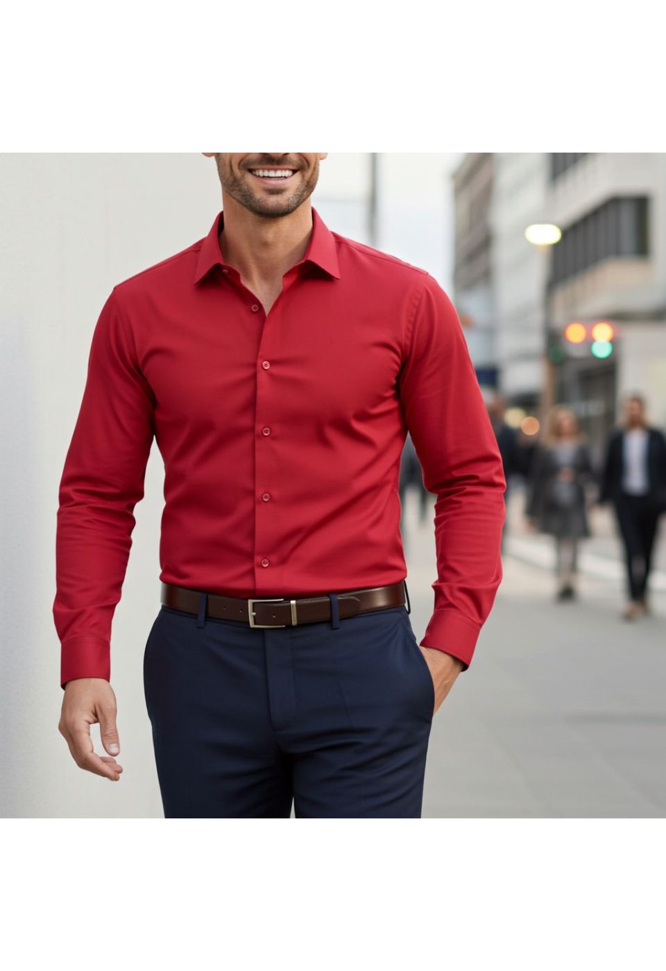 Slim Fit Uzun Kol Düz Renk Saten Erkek Gömlek 3GMK327091036 - Giovanni Fratelli